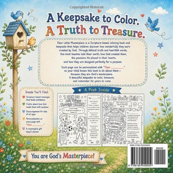 Dear Little Masterpiece Coloring Book
