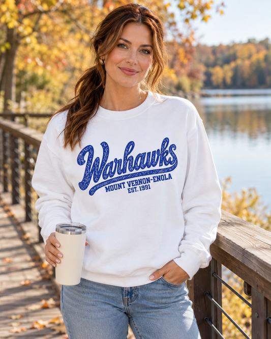 Comfort Colors Warhawks Vintage Spirit Wear Sweatshirt