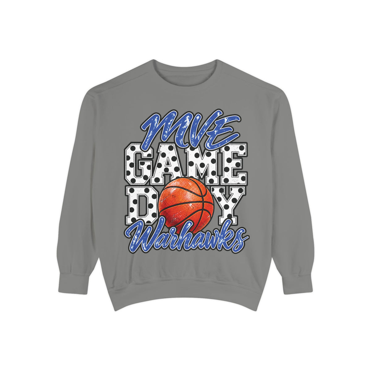 Mount Vernon-Enola Warhawks Basketball Game Day| Comfort Colors Crewneck Sweatshirt