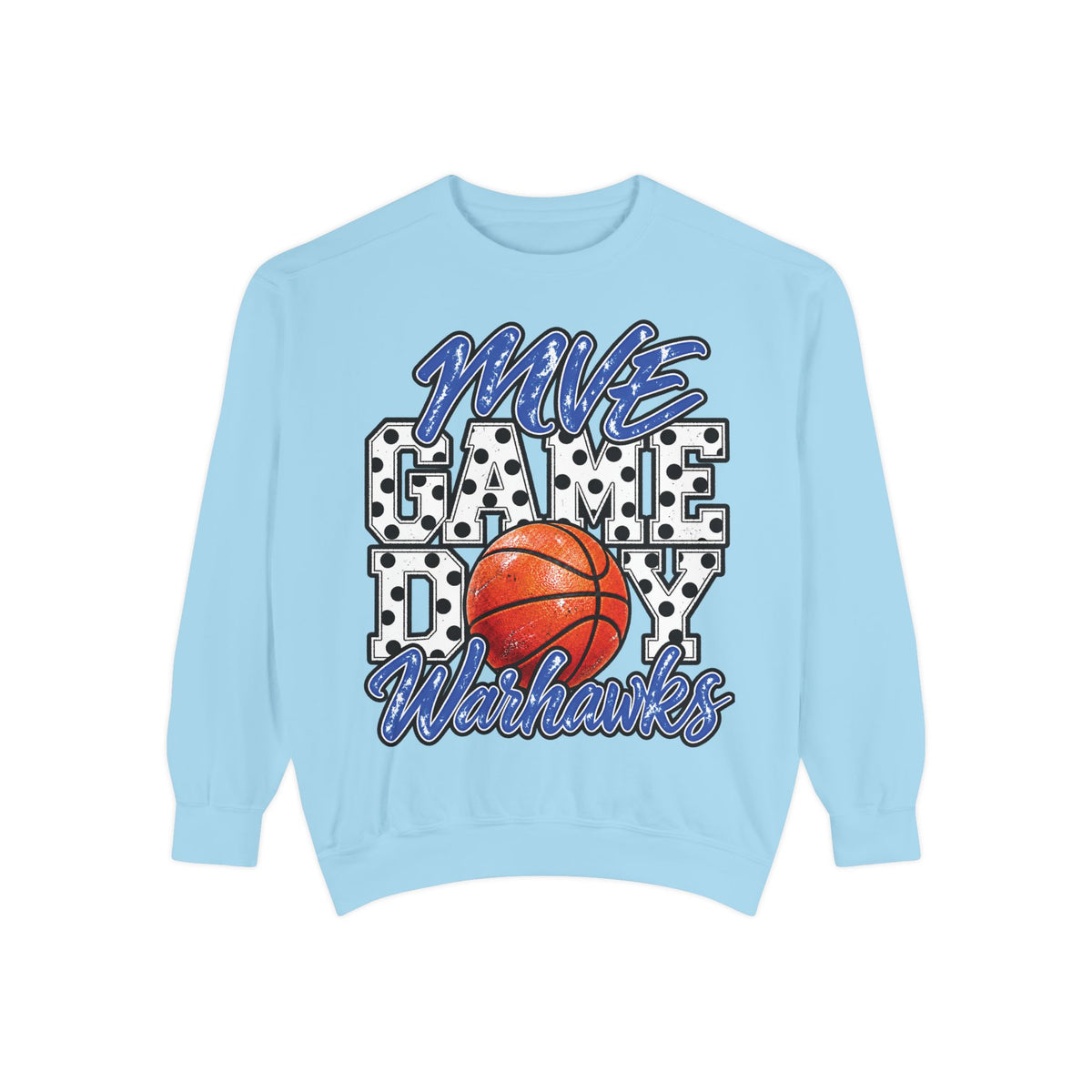 Mount Vernon-Enola Warhawks Basketball Game Day| Comfort Colors Crewneck Sweatshirt